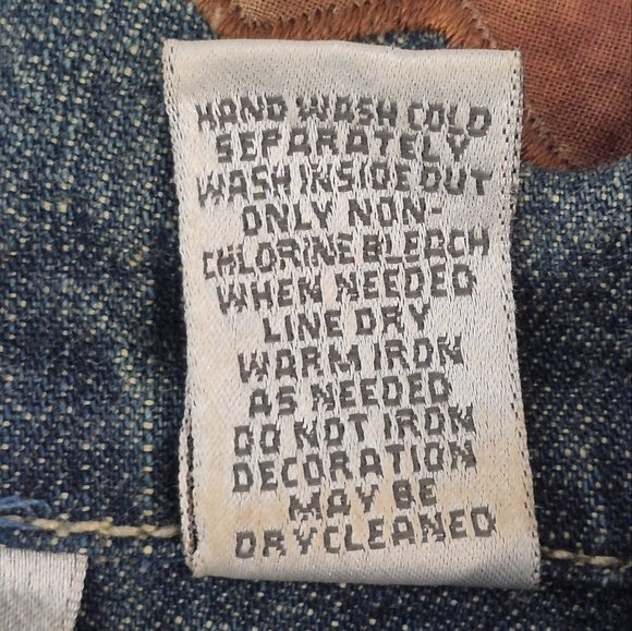 Chico's Southwestern Aztec-Style Embroidered Denim Zip Jacket - Size 2 (L/12) - Picture 12 of 14